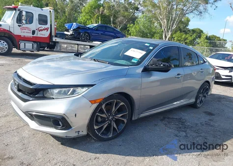 2020 Honda Civic Sport from USA, damaged, VIN 19XFC2F88LE003458
